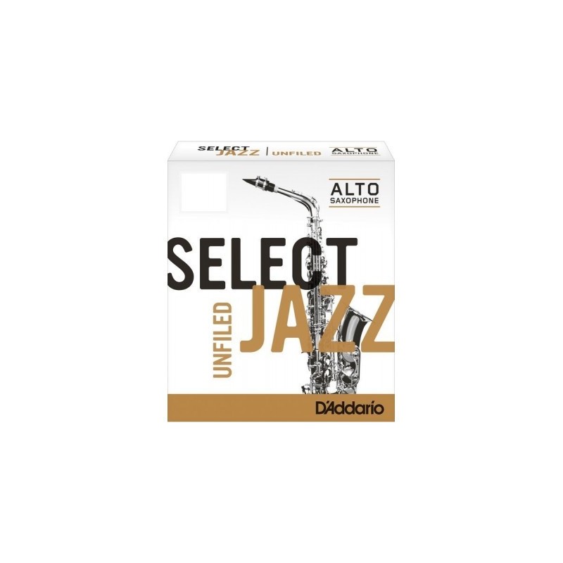 Caja 10 cañas D'ADDARIO Select Jazz Unfiled para Saxofón Alto