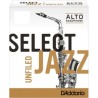 Caja 10 cañas D'ADDARIO Select Jazz Unfiled para Saxofón Alto