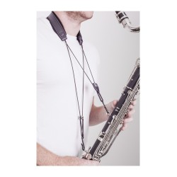 Correa de piel BG C50B para clarinete bajo