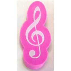 Goma de Borrar Clave de Sol Rosa