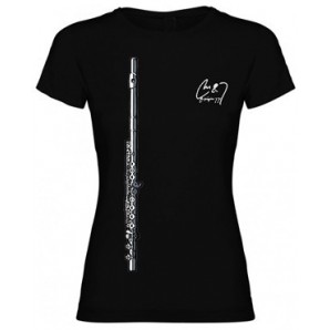 Camiseta Flauta Chica Negra XL