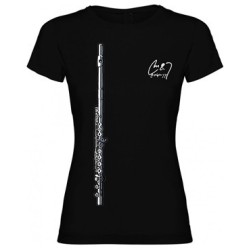 Camiseta Flauta Chica Negra L