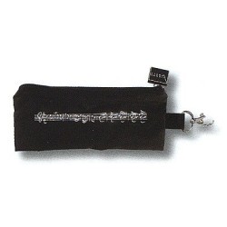 Estuche Pentagrama Tela Negro