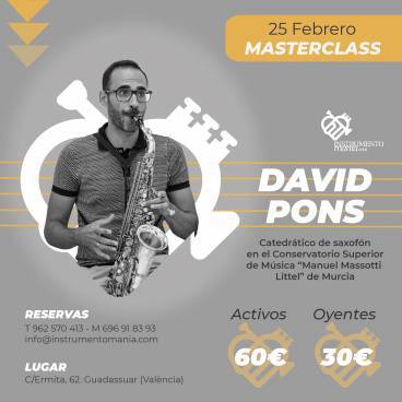 Masterclass Saxofón con David pons