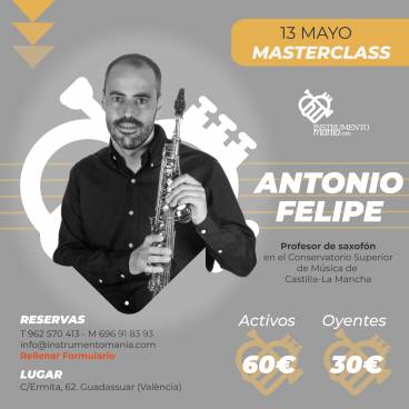 Masterclass Saxofón con Antonio Felipe