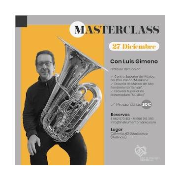 Masterclass de tuba con Luis Gimeno
